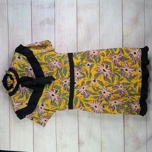The Moon yellow floral dress s Large
